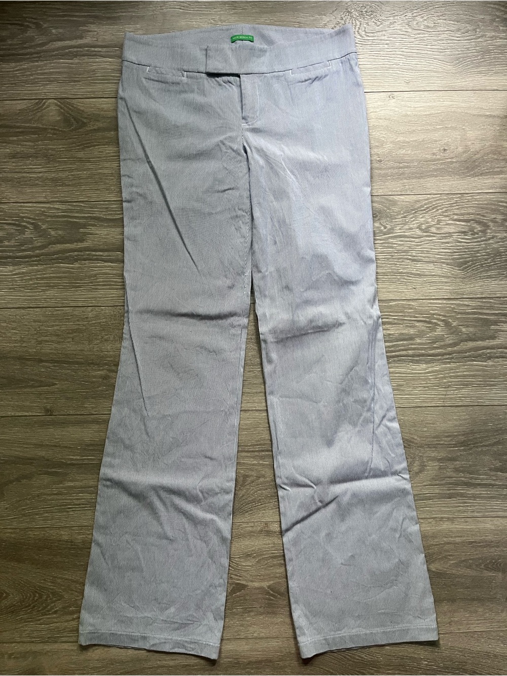 Lilly Pulitzer Palm Beach Fit Blue White Straight Leg Costal Preppy Pants Size 8